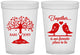 Custom Wedding 16 oz Translucent Cups - Love Birds | 481