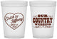 Custom Wedding 16 oz Translucent Cups - Country Wedding | 484