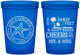 Custom Wedding 16 oz Translucent Cups - Sandy Feet Salty Kisses | 488