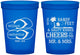 Custom Wedding 16 oz Translucent Cups - Sandy Feet Salty Kisses | 490
