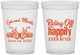 Custom Wedding 16 oz Translucent Cups - Motorcycle | 493