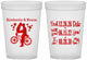 Custom Wedding 16 oz Translucent Cups - First Date Will You I Do | 497