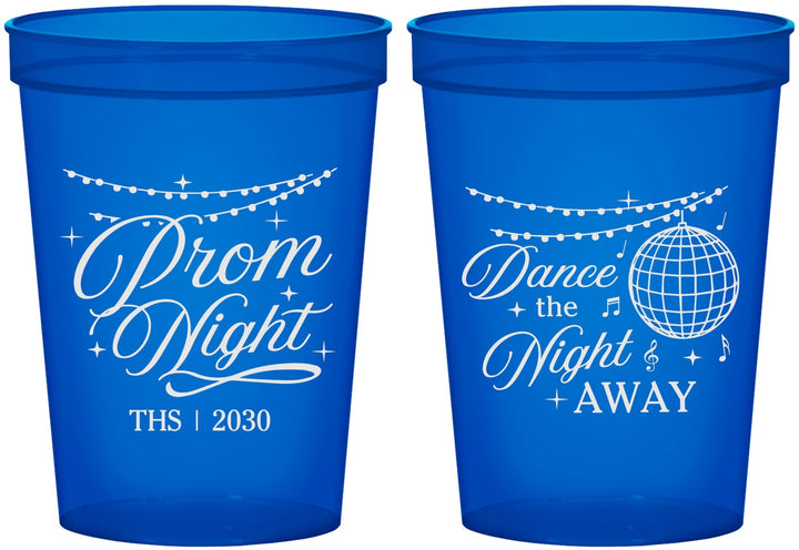 Custom Prom 16 oz Translucent Cups - Dance The Night Away | 50001