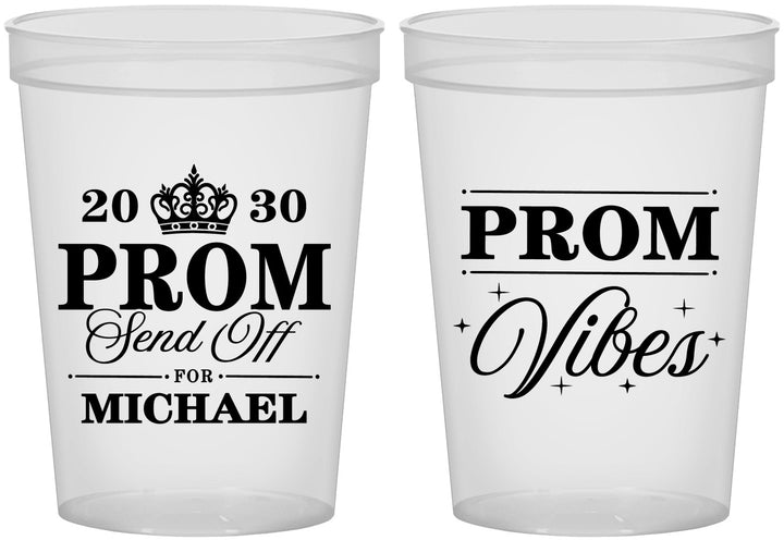 Custom Prom 16 oz Translucent Cups - Send Off | 50005