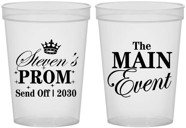 Custom Prom 16 oz Translucent Cups - Send Off | 50008