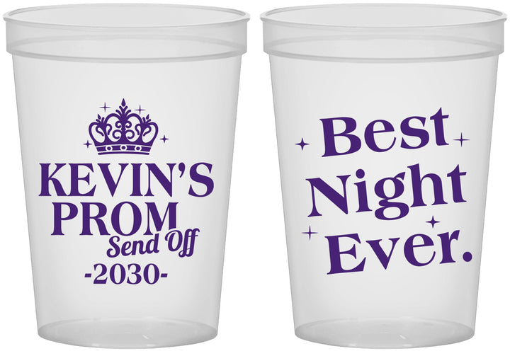 Custom Prom 16 oz Translucent Cups - Send Off | 50009
