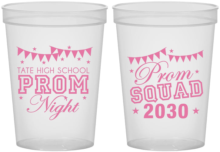 Custom Prom 16 oz Translucent Cups - Squad | 50015