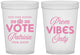 Custom Prom 16 oz Translucent Cups - Queen Vote | 50017