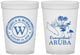 Custom Wedding 16 oz Translucent Cups - Aruba | 505