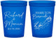 Custom Wedding 16 oz Translucent Cups - Bermuda | 512