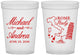Custom Wedding 16 oz Translucent Cups - Italy | 515