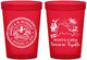 Custom Wedding 16 oz Translucent Cups - Domincan Republic | 523