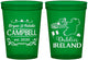 Custom Wedding 16 oz Translucent Cups - Ireland | 529