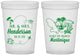 Custom Wedding 16 oz Translucent Cups - Martinique | 533