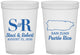 Custom Wedding 16 oz Translucent Cups - Puerto Rico | 538