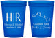 Custom Wedding 16 oz Translucent Cups - Turks And Caicos | 546