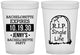Custom Bachelorette 16 oz Translucent Cups - Rip Single Life | 60014