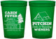 Custom Bachelorette 16 oz Translucent Cups - Camping | 60019
