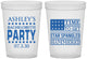 Custom Bachelorette 16 oz Translucent Cups - Star Spangled Hammered | 60025