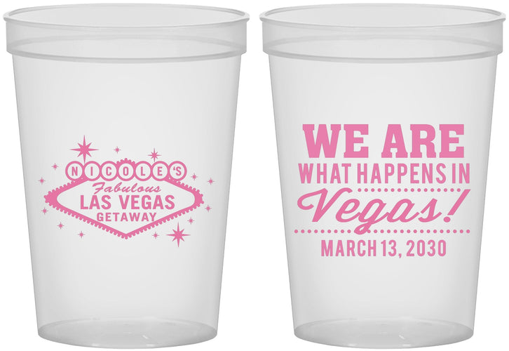 Custom Bachelorette 16 oz Translucent Cups - Las Vegas | 60029