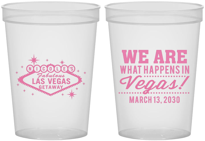 Custom Bachelorette 16 oz Translucent Cups - Las Vegas | 60029