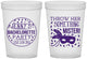 Custom Bachelorette 16 oz Translucent Cups - Mardi Gras | 60055