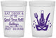 Custom Bachelorette 16 oz Translucent Cups - Mardi Gras | 60057