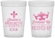Custom Bachelorette 16 oz Translucent Cups - Mardi Gras | 60061