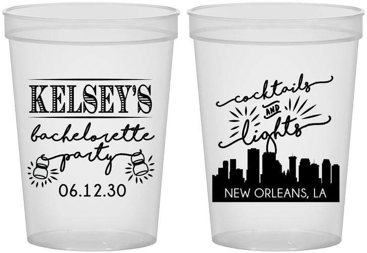 Custom Bachelorette 16 oz Translucent Cups - New Orleans | 60066