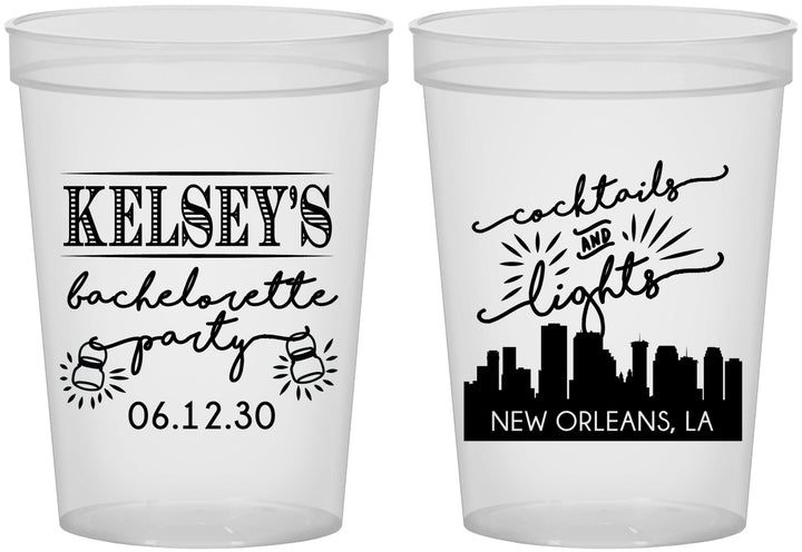 Custom Bachelorette 16 oz Translucent Cups - New Orleans | 60066