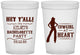 Custom Bachelorette 16 oz Translucent Cups - Cowgirl At Heart | 60079