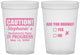 Custom Bachelorette 16 oz Translucent Cups - Drunk Yes Or No | 60083