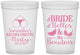 Custom Bachelorette 16 oz Translucent Cups - Brides Bells Boudoir | 60085