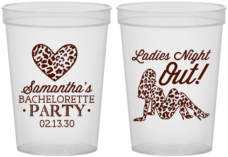 Custom Bachelorette 16 oz Translucent Cups - Ladies Night Out | 60086