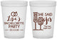 Custom Bachelorette 16 oz Translucent Cups - The Last Night Out | 60097