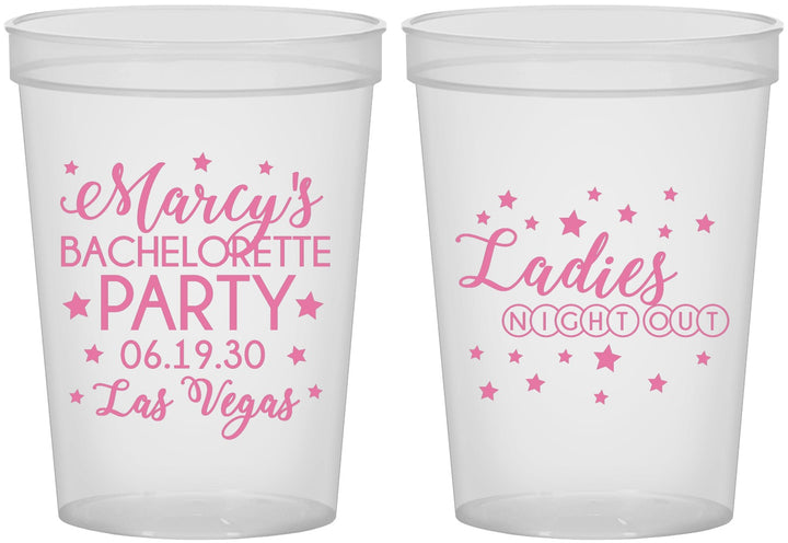 Custom Bachelorette 16 oz Translucent Cups - Ladies Night Out | 60101