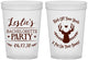 Custom Bachelorette 16 oz Translucent Cups - Deer Heels Boots | 60102