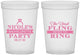 Custom Bachelorette 16 oz Translucent Cups - Final Fling Before The Ring | 60110