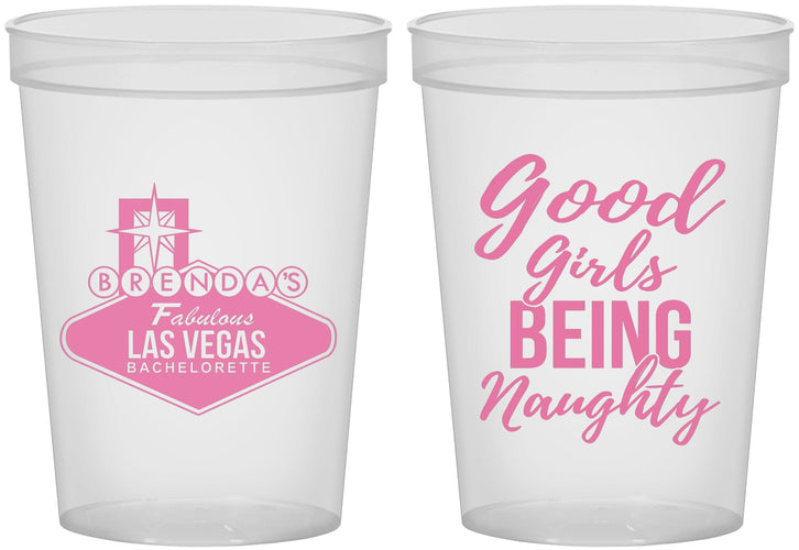 Custom Bachelorette 16 oz Translucent Cups - Good Girls Naughty | 60111
