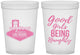 Custom Bachelorette 16 oz Translucent Cups - Good Girls Naughty | 60111