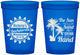 Custom Bachelorette 16 oz Translucent Cups - Sun Sand Drink Hand | 60114