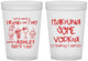 Custom Bachelorette 16 oz Translucent Cups - Lets Get Wasted | 60119
