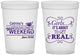 Custom Bachelorette 16 oz Translucent Cups - About To Get Real | 60123