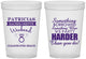Custom Bachelorette 16 oz Translucent Cups - Something Borrowed | 60130