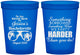 Custom Bachelorette 16 oz Translucent Cups - Something Borrowed | 60132