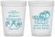 Custom Bachelorette 16 oz Translucent Cups - Sun Sand Drink Hand | 60134