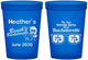 Custom Bachelorette 16 oz Translucent Cups - Beach | 60135