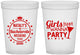 Custom Bachelorette 16 oz Translucent Cups - Girls Just Wanna Party | 60139