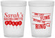 Custom Bachelorette 16 oz Translucent Cups - Last Fling Before Rings | 60140