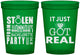 Custom Bachelorette 16 oz Translucent Cups - Just Got Real | 60141